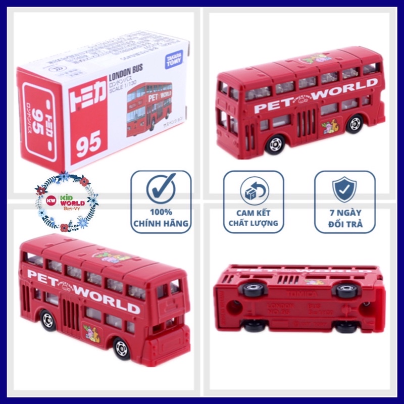 Xe mô hình Tomica Box London Bus. MS: 858. Tỷ lệ 1:130.
