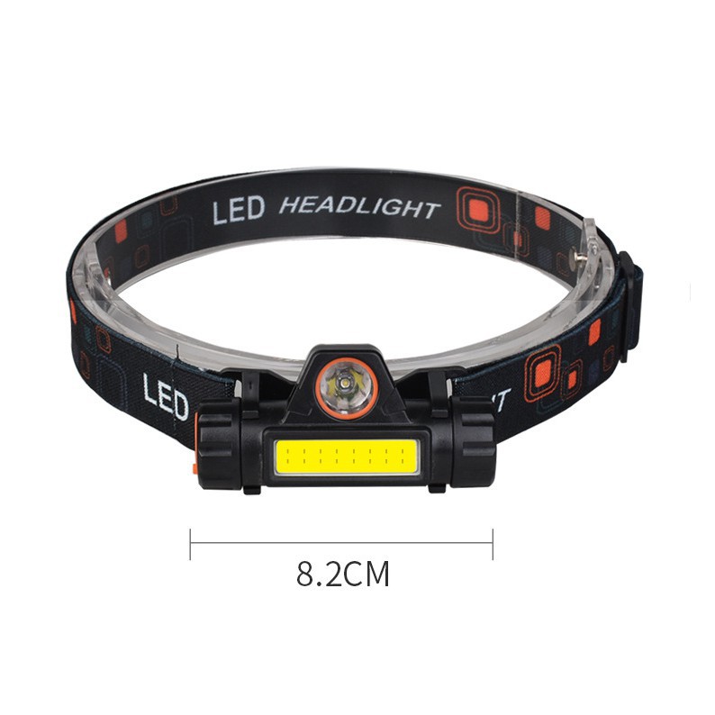 Đèn pin siêu sáng - Đèn pin led đội đầu T101 3 chế độ sáng kim 2 bóng led , loại pin sạc mẫu mới hiện đại nhất