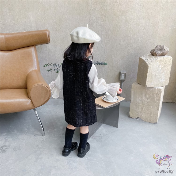 Đầm Công Chúa Thắt Nơ Đáng Yêu Cho Bé Gái Kiểu Hàn Quốc