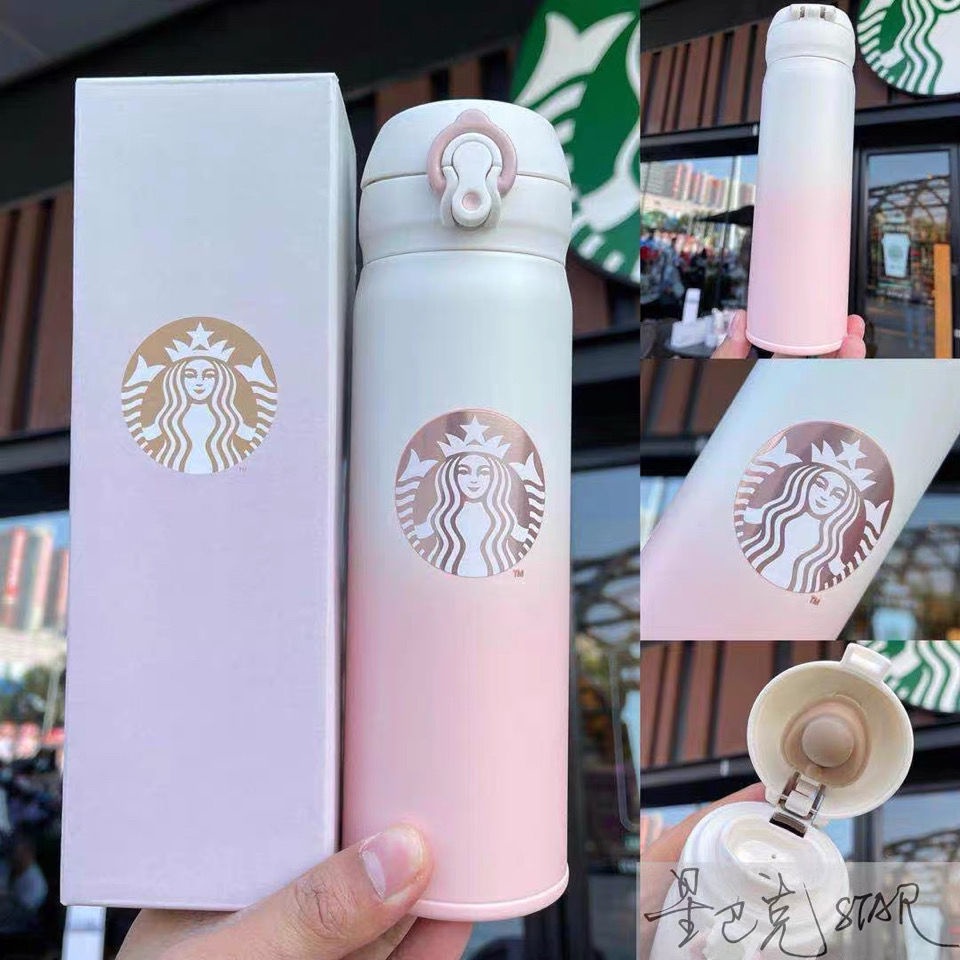 Starbucks Bình Nước Giữ Nhiệt Cỡ Lớn 2021cherry Màu Hồng Gradient