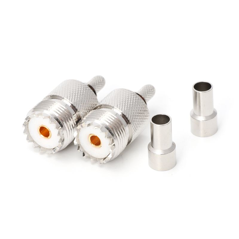 Set 10 Bộ Nối UHF Female Jack SO239 RF Cho RG58 RG142