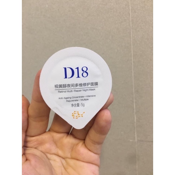 Mặt nạ D18 - Retinol - lẻ 1 hũ