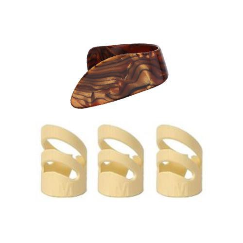 Bộ 3 móng gảy đàn guitar thumbpick Alaska tặng móng gảy ngón cái (size nam 3L, size nữ 3M) giá rẻ