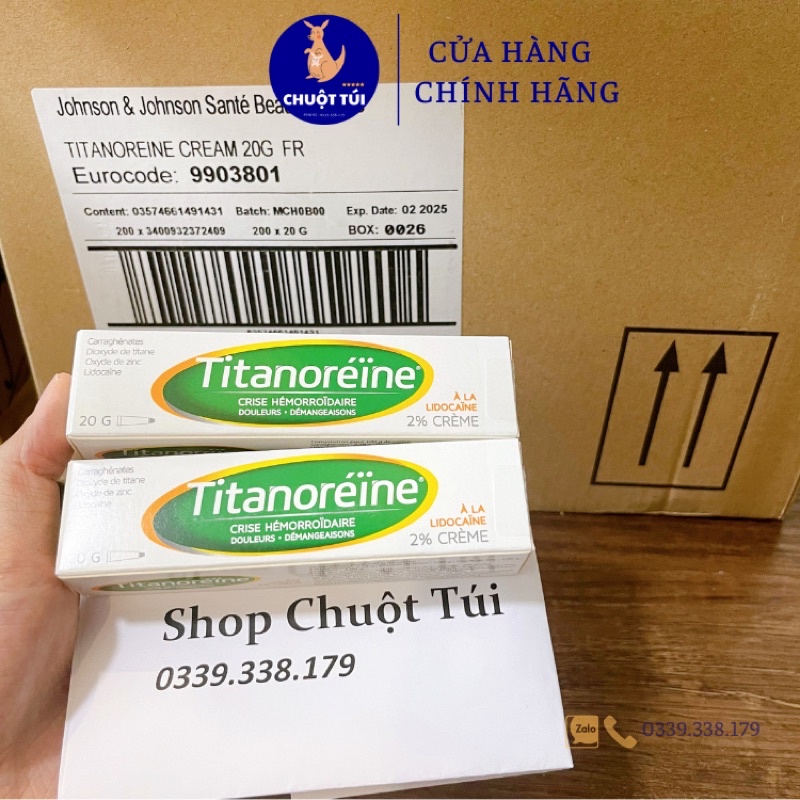 Kem bôi trĩ ngoại Tinanoreine Pháp, date 2025, Shop có che tên sản phẩm- Cam kết hàng chuẩn auth