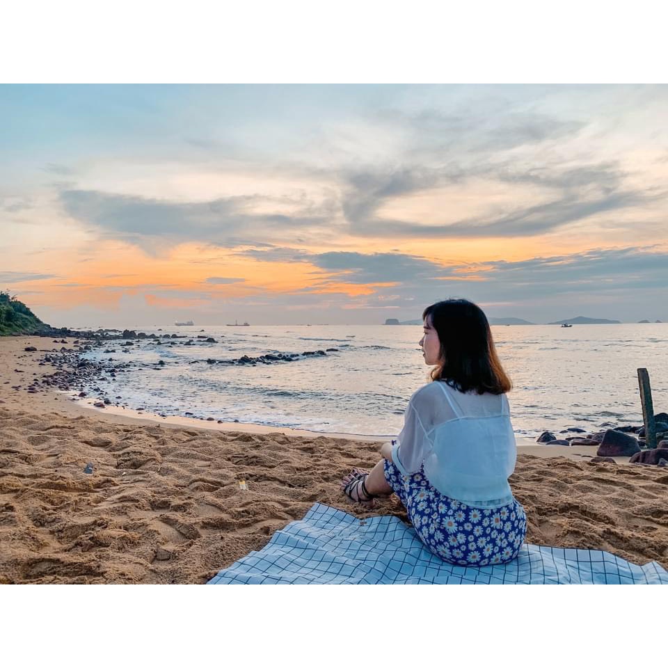 Pass Chân váy xòe hoa dáng dài màu tím V14