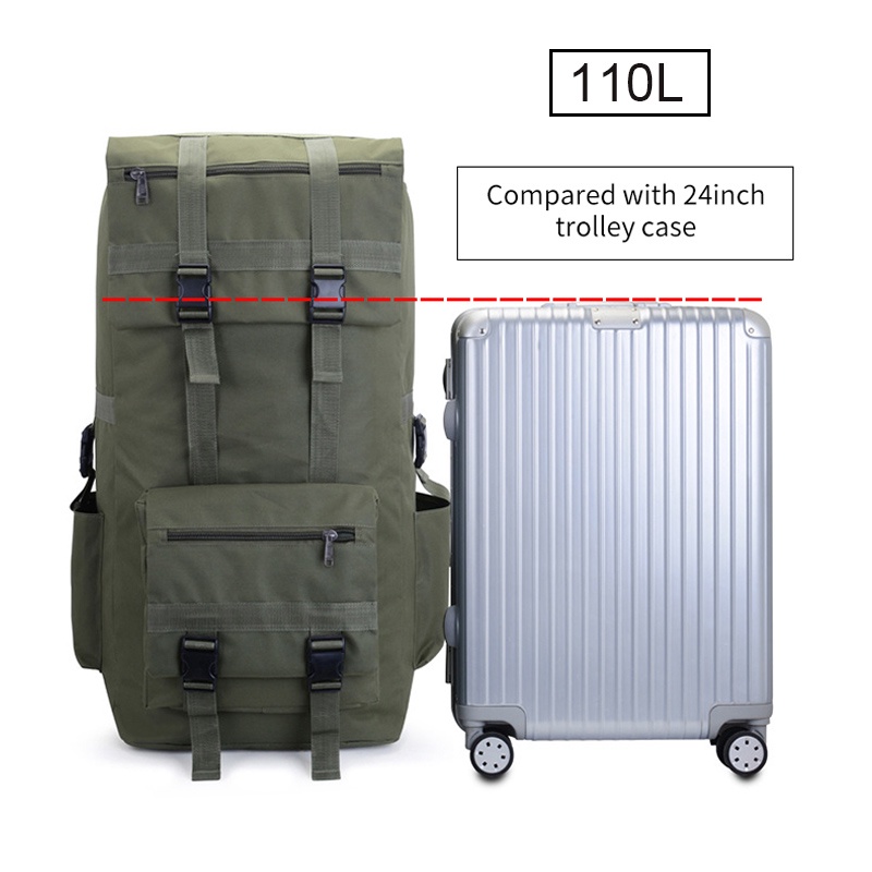 Ba Lô Du Lịch Kiểu Dáng Quân Đội Dung Tích 110L 130L Dành Cho Nam