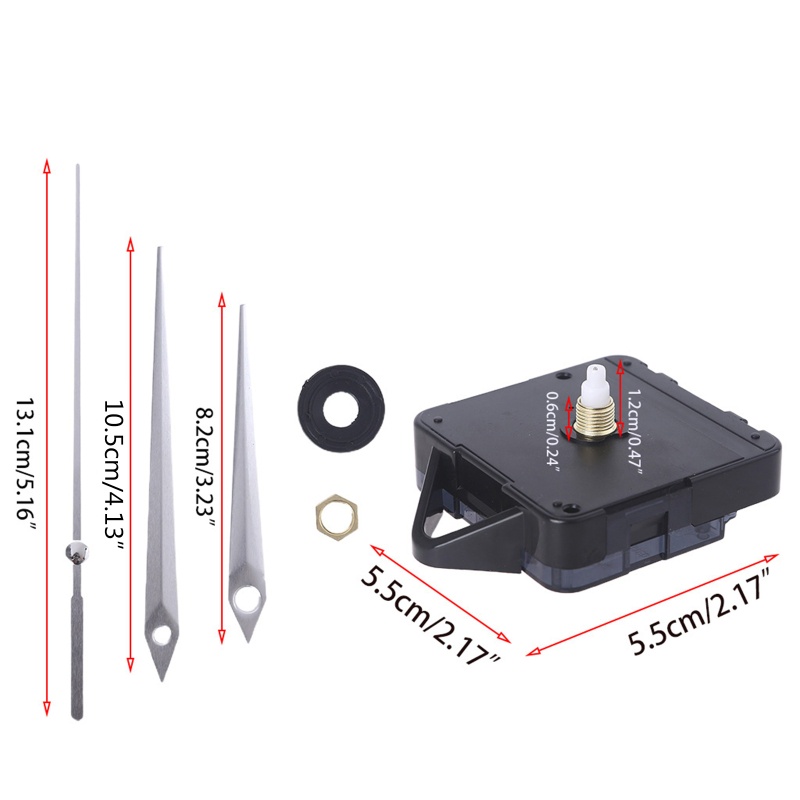 Động Cơ Đồng Hồ Treo Tường Chạy Pin Thay Thế DIY