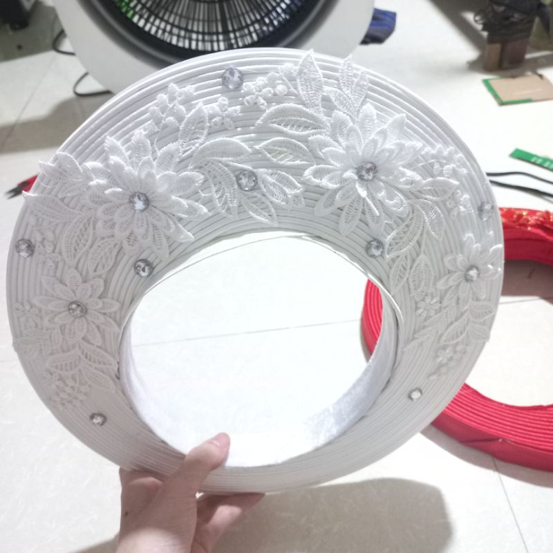 Khăn 25 vòng màu trắng