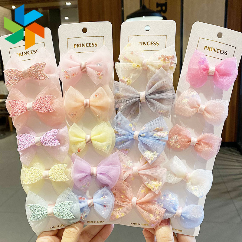 Bộ Kẹp Nơ Lưới Xinh Xắn Ngọt Ngào Cho Bé