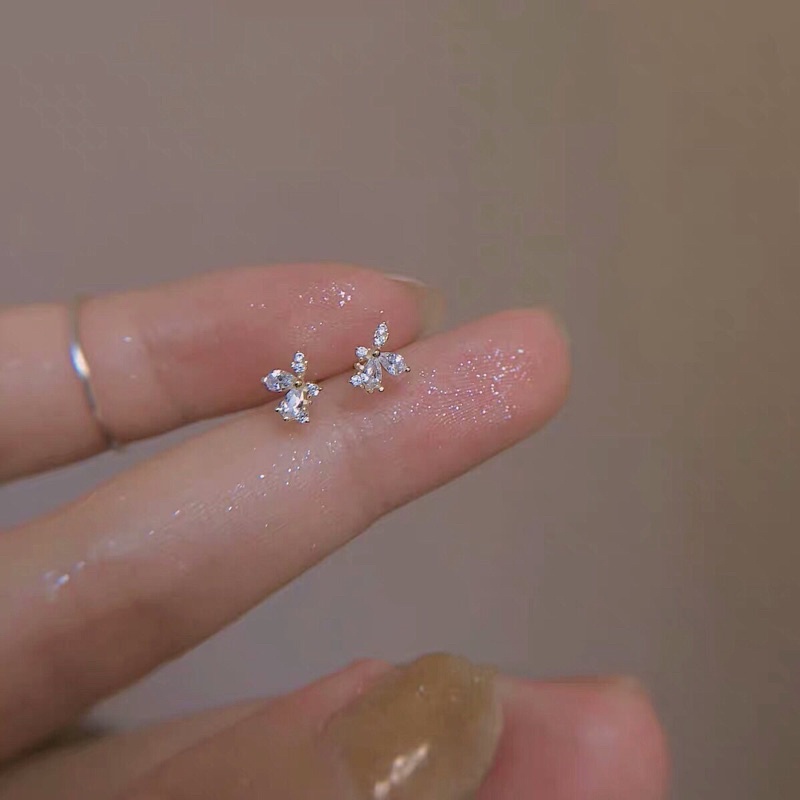 Bông tai Bạc 925 mạ Vàng 14K / LP-E237