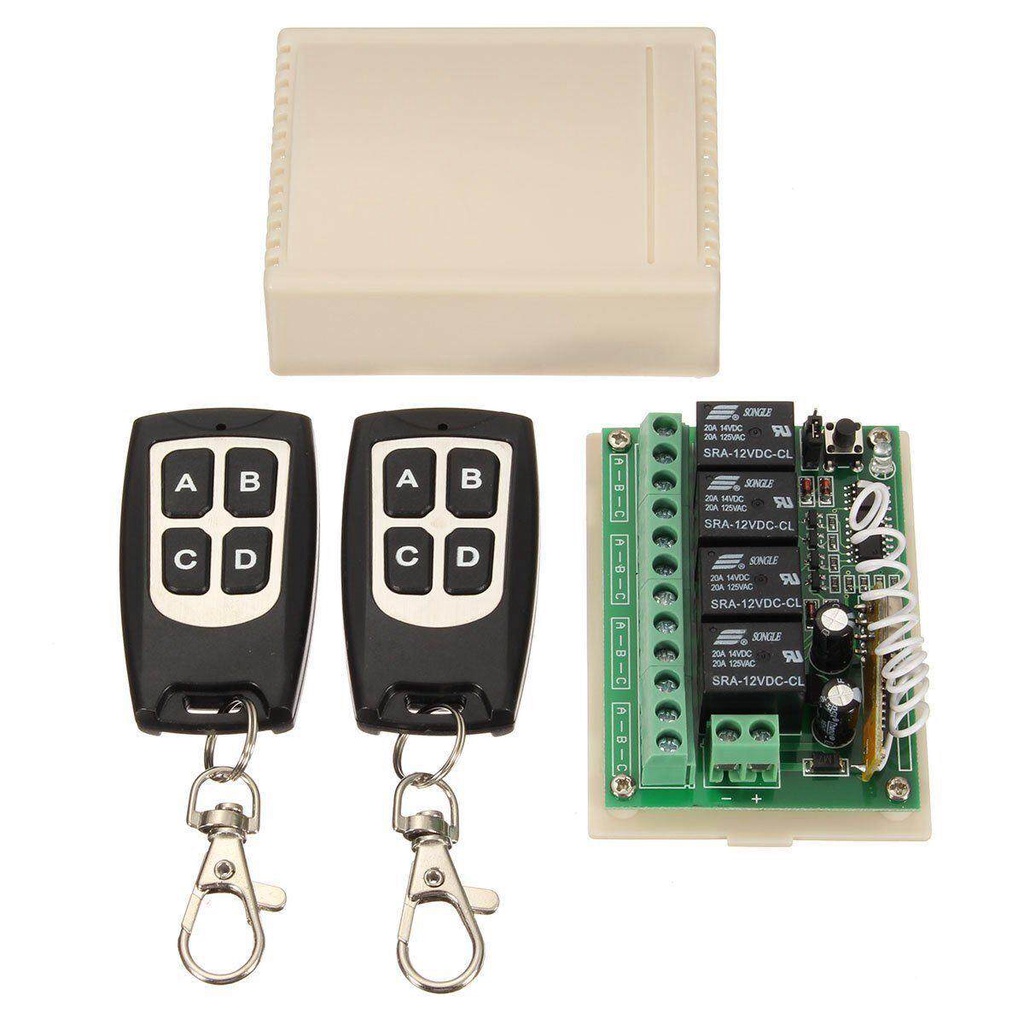 Bộ công tắc RF 10A + 2 remote RF 433MHz