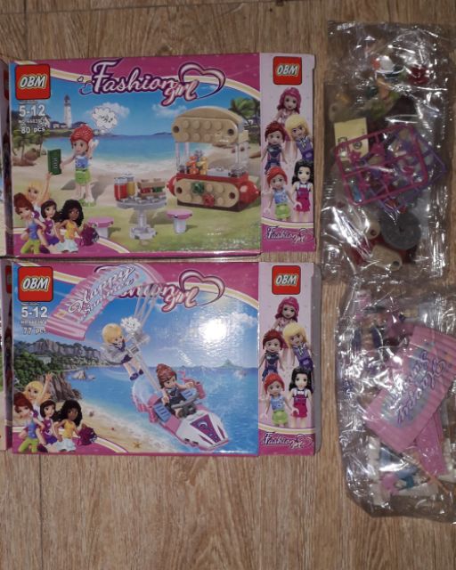 Lắp ráp 1 hộp Lego_Fashion Girl 66039 đi dã ngoại nhiều chi tiết bằng nhựa ABS rất đẹp