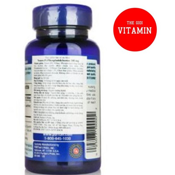 Bổ não, cải thiện trí nhớ Puritan's Pride NeuroPS Phosphatidylserine 100mg 30 viên