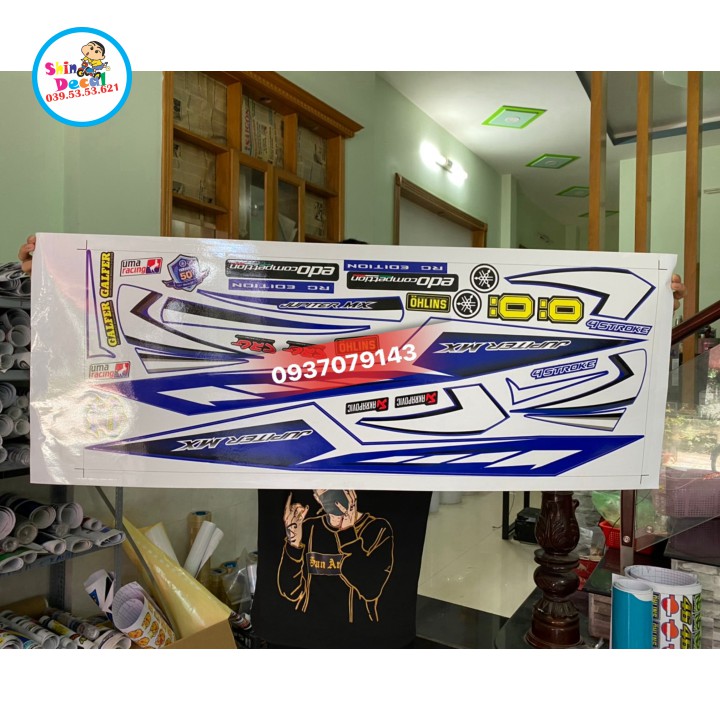 Tem xe jupiter mx xanh đen