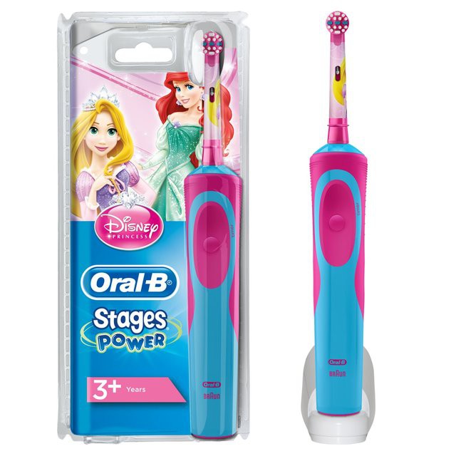 Bàn chải điện Oral-B Stages Power Disney Princess cho bé 5 tuổi