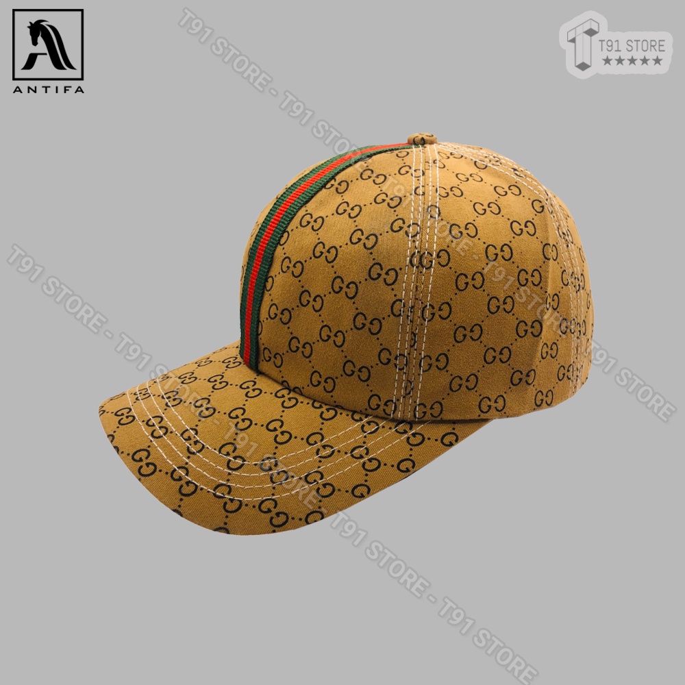 Mũ lưỡi trai GG mác dọc - Mũ thể thao GC phom dáng chuẩn, phong cách thời trang, dễ phối đồ