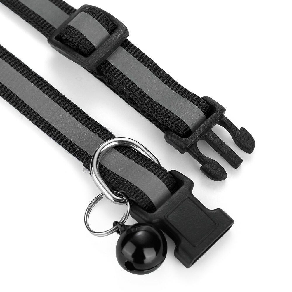 Vòng Cổ Nylon Mềm Mại Phản Quang Phát Sáng Ban Đêm Dễ Điều Chỉnh Cho Thú Cưng