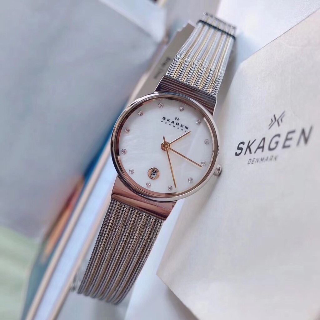 Đồng hồ Nữ Skagen 355SSGS 26mm Chính Hãng