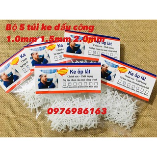 5 túi Ke ốp lát gạch chữ thập túi đóng gói rất nhiều 150 đến 200 cái