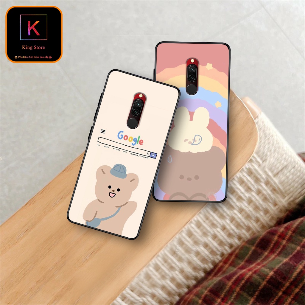 Ốp lưng Xiaomi Redmi 7 - Redmi 7A - Redmi 8 - Redmi 8A - Ốp in hình gấu bear ngộ nghĩnh