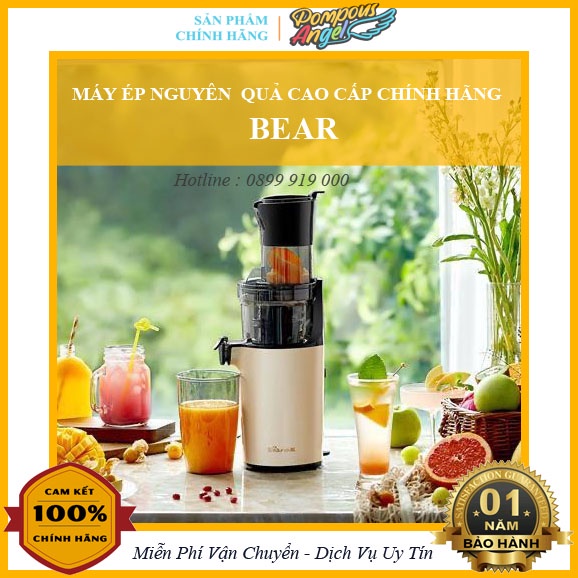 Máy ép chậm trái cây cổ to BEAR YZJ-C02S5 công suất 200W ép nguyên quả , bảo hành 12 tháng