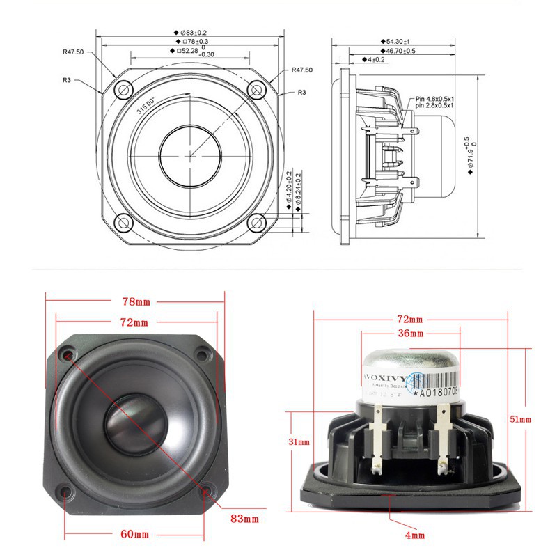 Bộ củ loa toàn dải JBL ATLAS SONOS Akisui JAPAN Peerless 830986 và mạch ZK TB21 1002M