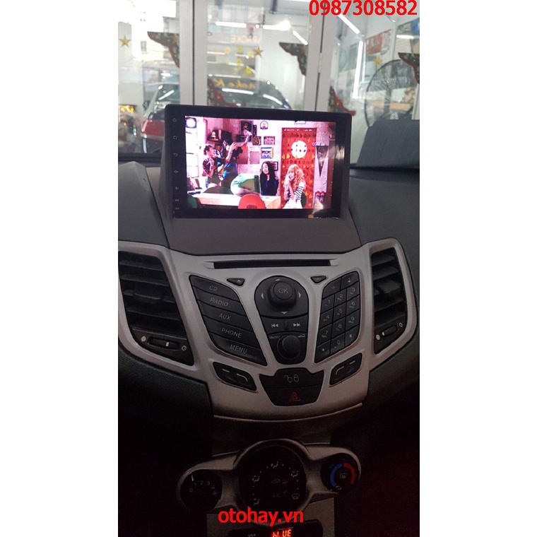 Màn Hình Android 9 inch Cho Xe FIESTA 2008-2017 - Đầu DVD Android Kèm Mặt Dưỡng Giắc Zin Canbus Cho FORD FIESTA