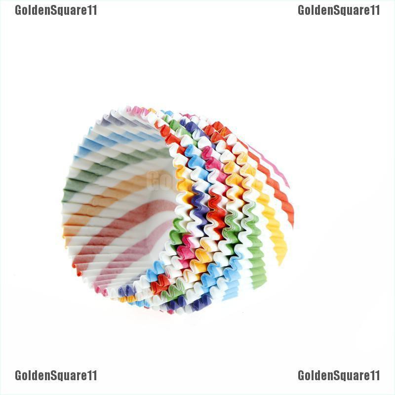 Set 100 CốC GiấY ĐựNg BáNh cupcake NhiềU MàU SắC