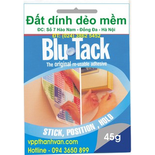 Đất dính dẻo mềm Blu Tack và Stick Tack.