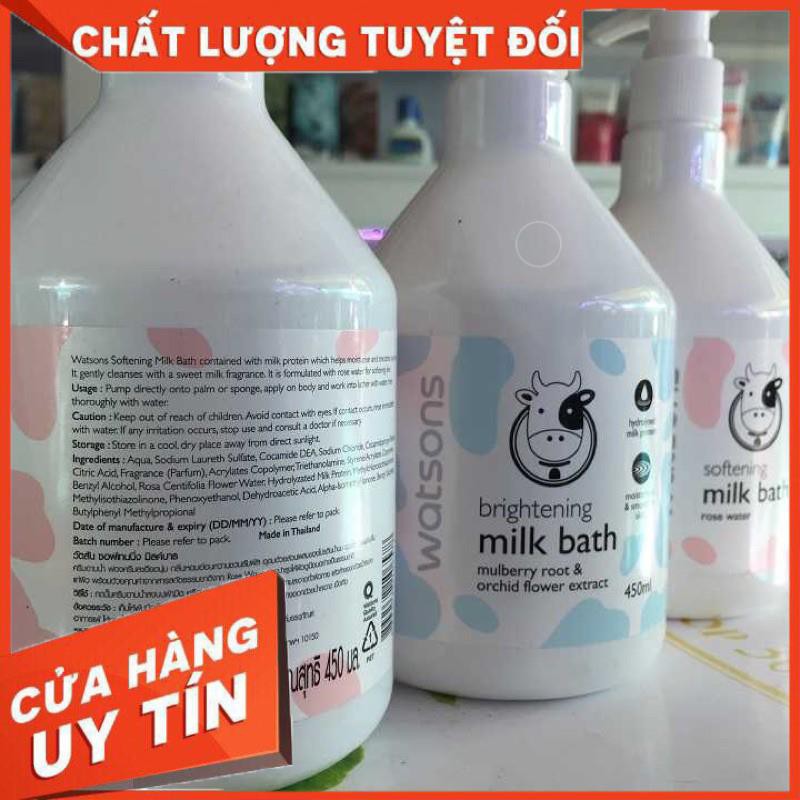 Sữa Tắm Con Bò Watsons Milk Bath 450ml Thái Lan
