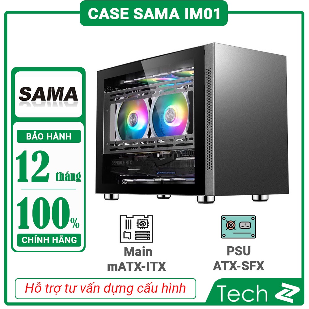 Vỏ Case SAMA IM01 ( Mini Tower/Màu Đen/Mầu Xám)