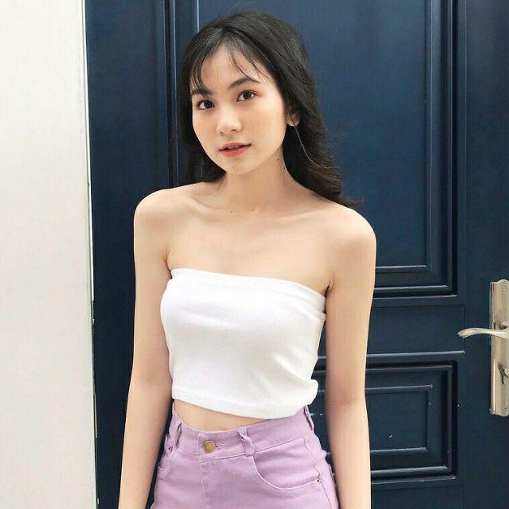 ÁO QUÂY NỮ MẶC BÊN TRONG KHÔNG DÂY 2 MÀU ĐEN TRẮNG..