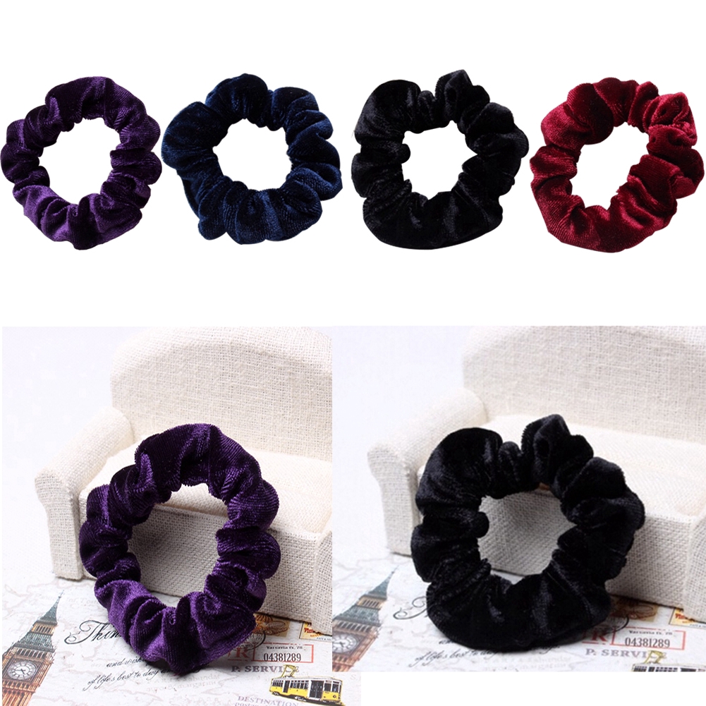 Dây Buộc Tóc Nhung Co Giãn Phong Cách Vintage Thời Trang Cho Nữ
