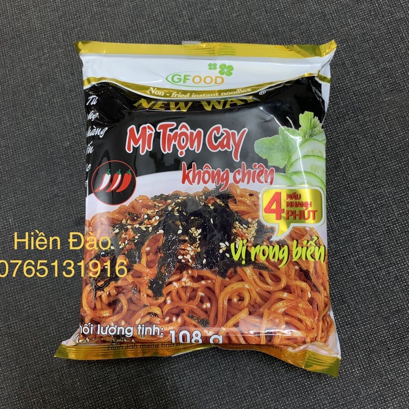 5 Gói Mì Trộn Cay Chay Không Chiên 108 gr ( Mì không chiên)