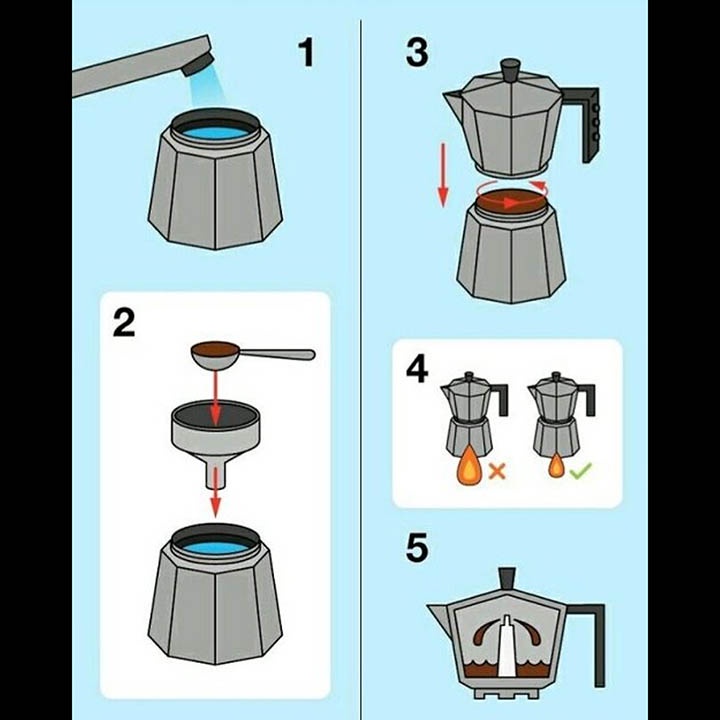 Bình pha cà phê Moka Expresso 6 cup 300ml