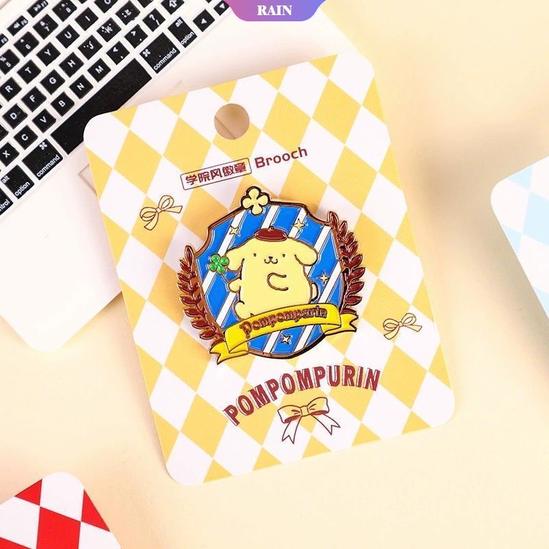 SANRIO Ghim Cài Áo Bằng Hợp Kim Tráng Men Họa Tiết Hoạt Hình Đáng Yêu