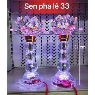 Đèn thờ SEN PHA LÊ 3 TẤC