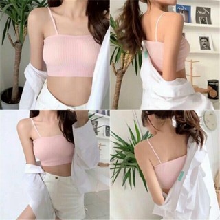 Áo lót nữ, áo bra thun cotton quây có dây 4 màu