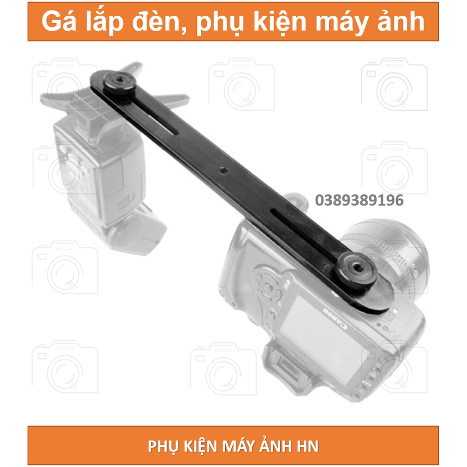 Gá lắp đèn và phụ kiện vào chân máy, lắp đèn quay video