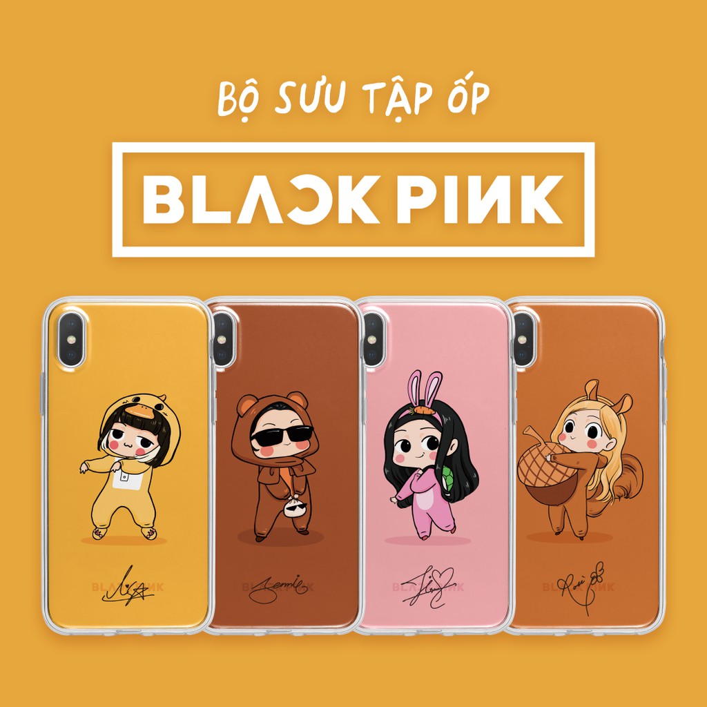 Ốp BlackPink Chibi - Ốp lưng iPhone silicone viền trong thiết kế độc quyền