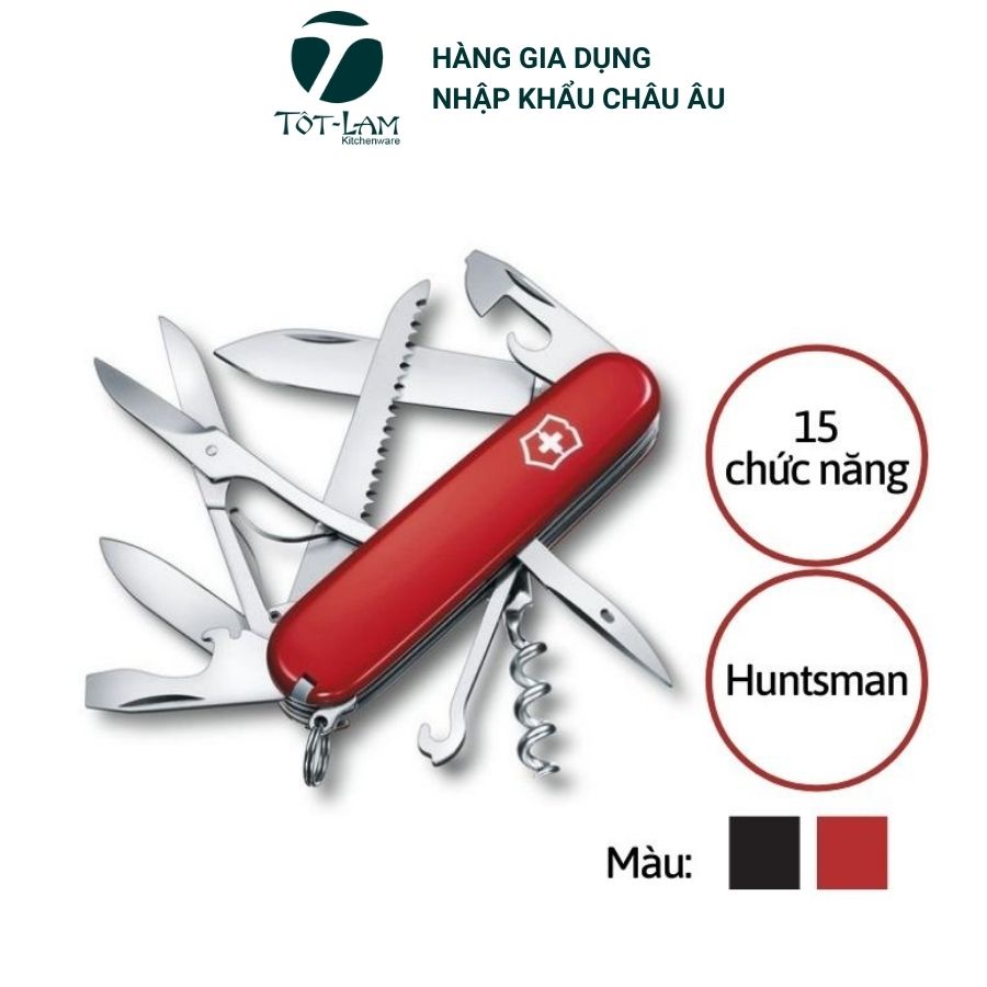 Dụng cụ xếp đa năng Victorinox Huntsman 15 chức năng - Thụy Sỹ