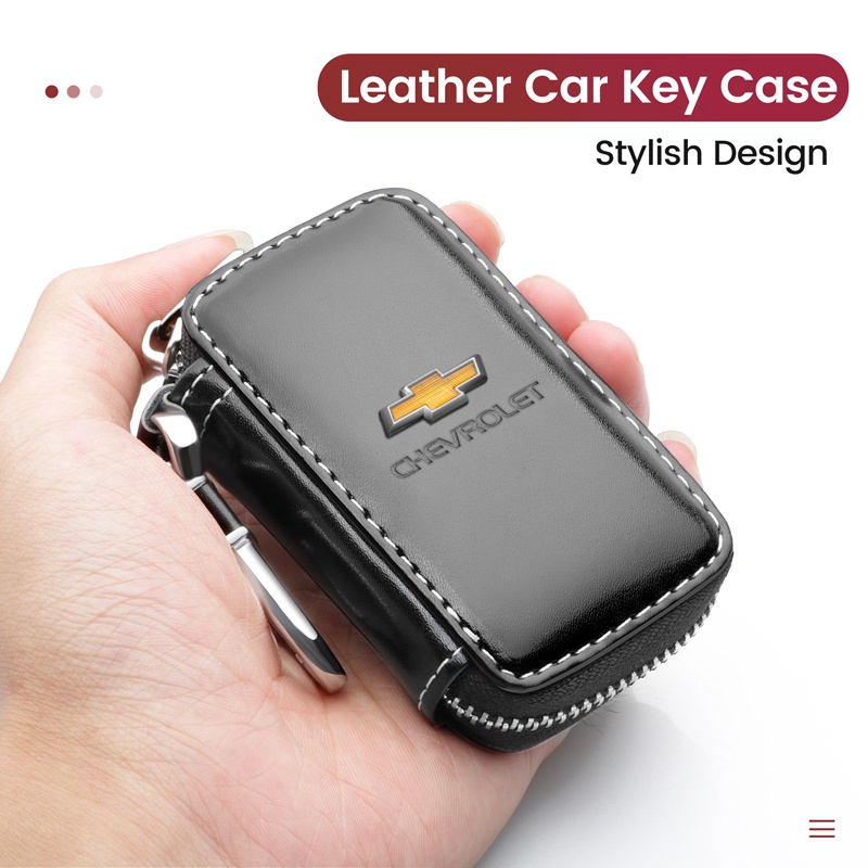 Bao Da Đựng Chìa Khóa Điều Khiển Từ Xa Có Khóa Kéo Cho Xe Chevrolet Colorado Spark Trailblazer Captiva Cruze