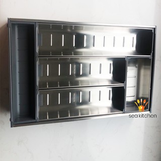Khay chia thìa dĩa inox cao cấp INOXEN