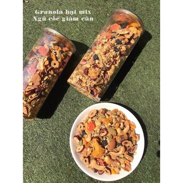 1KG NGŨ CỐC ĂN KIÊNG GRANOLA SIÊU HẠT