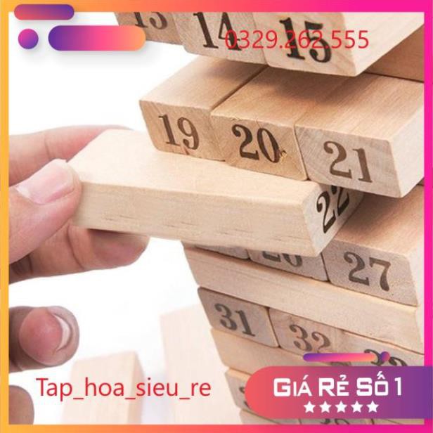 (Rẻ Vô địch) Đồ chơi rút gỗ Wiss Toy 54 thanh