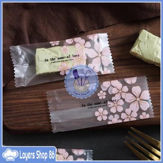 Túi hàn miệng đựng kẹo nougat các mẫu 9.5x4cm/ Bao bì hàn miệng đựng kẹo Layersshop86 - dụng cụ làm bánh
