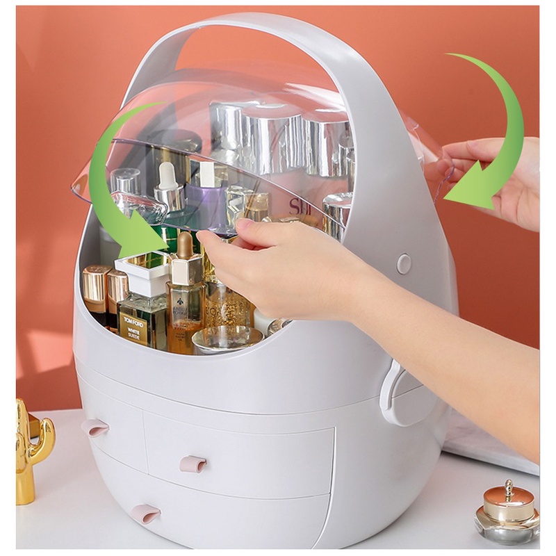 Hộp Đựng Mỹ Phẩm, Hộp Đựng Đồ Trang Điểm Có Tay Cầm M04