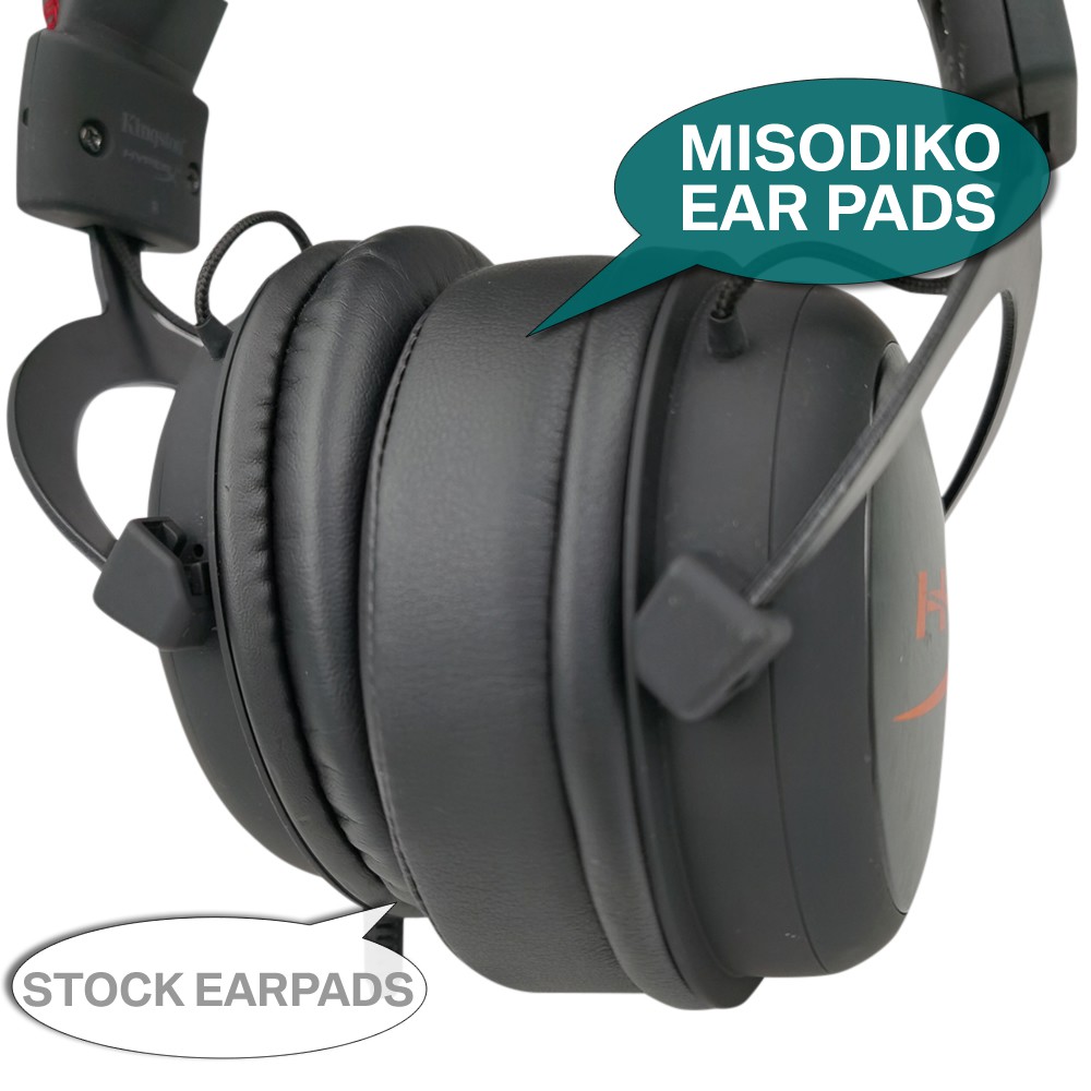 misodiko Upgraded Comfy Cặp Đệm Tai Nghe Thay Thế Cho Tai Nghe Brainwavz HM5, ATH M50x MSR7 M40x, MDR-7506, Arctis 3/ 5/ 7 /Pro, HyperX Cloud Core Alpha Flight Stinger Silver Mix