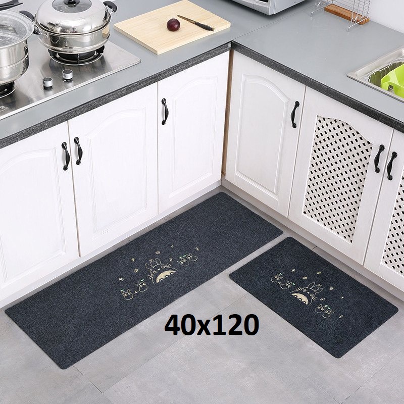 Thảm Chùi Chân / Lau Chân Nhà Bếp Lông Mịn Đế Chống Trơn Trượt Nhựa PVC SBK171