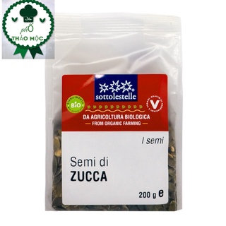 Hạt Bí Hữu Cơ Đã Bóc Vỏ Sottolestelle Organic Peeled Pumpkin Seed 200g